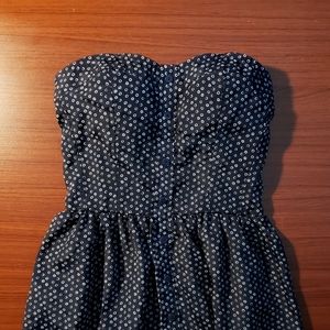 Gap Strapless Navy Blue Dress